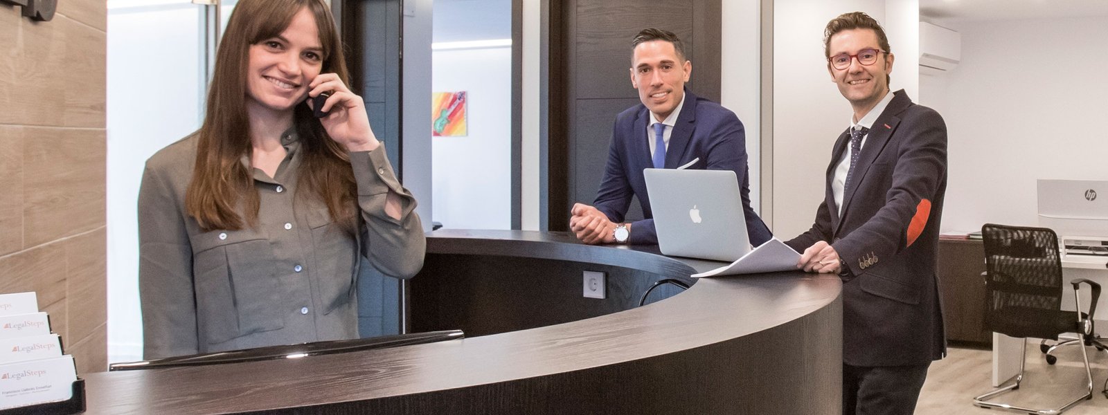 Recepción del bufete Legal Steps en Palma de Mallorca